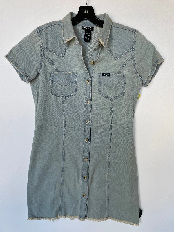 Dress Casual Short By Wrangler In Blue Denim, Size: S